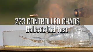 .223 CONTROLLED CHAOS Ballistic Gel Test - Ballistic High-Speed