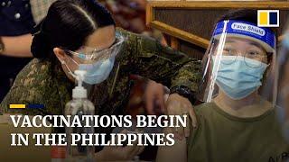 Philippines starts long-delayed Covid-19 vaccination programme using free Chinese Sinovac jabs