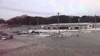 Tsunami in Rikuzentakata Iwate Prefecture