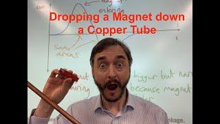 Dropping a magnet down a copper tube A demonstration of Lenzs law.