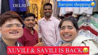 SAROJINI SHOPPING WITH XUVILI & SAVILI AUNTY   CHUKLI PART 5  @asenoayemi COMEDY VLOGDELHI