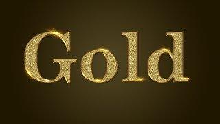 Gold Text Effect  in Photoshop