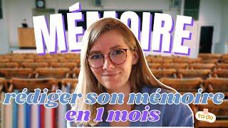  RÉDIGER SON MÉMOIRE EN 1 MOIS I Rédiger son mémoire rapidement et sereinement •PIMP TON MÉMOIRE•