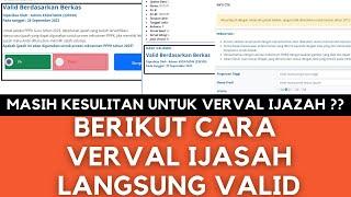 BERIKUT CARA VERVAL IJAZAH LANGSUNG VALID DI INFO GTK