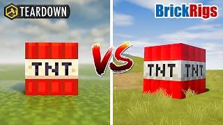 Teardown TNT vs Brick Rigs TNT