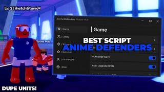 New Best Anime Defenders Script Fastest Autofarm + MORE