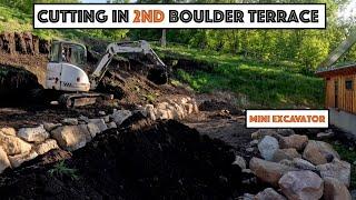 Boulder Retaining Wall Cutting In The Second Terrace... First Zip Line At The Ranch 160