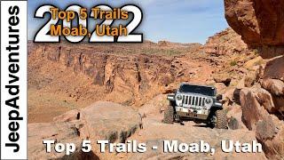 Top 5 Off-Road Trails in Moab Utah 2022 4K UHD