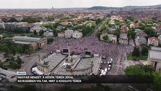 A hősök terén jóval kevesebben voltak mint a Kossuth téren