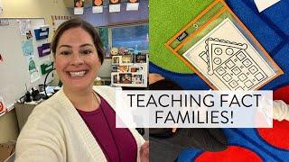 Teaching Fact Families in First Grade  A look at what I am teaching in math this week