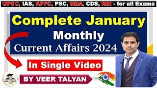 January Monthly Current Affairs 2024  Monthly Current Affairs January 2024  UPSC Prelims 2024