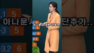 아슬하더니 풀리는 아나운서