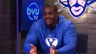 BYU OT Caleb Etienne on BYUSN 5.30.23