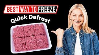 How to Freeze Ground Beef for Quick Defrosting