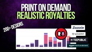 How Much Have I Made on Print on Demand Sites? Redbubble TeePublic Zazzle etc.  Royalties Insight