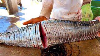 Best Fish Slicer In The World  Amazing Seer Fish Cutting Skills