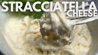 STRACCIATELLA - HOW TO MAKE STRACCIATELLA CHEESE 