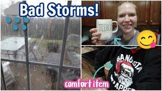 Scary Storm  Comfort Items  Daily Vlog