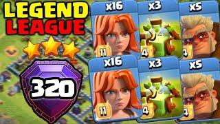 Best Legend Attack 16 Valk + 3 Overgrowth + 5 Druid The Strongest  3 Star Trophy  Attack - Coc