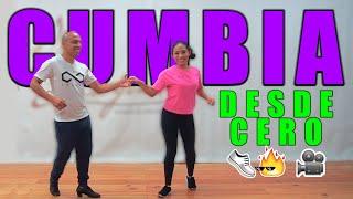 Learn to Dance CUMBIA since Zero  Steps with couple Tutorial  Dance On Fire