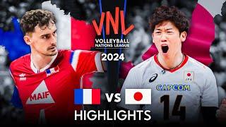  JAPAN vs FRANCE   Highlights  Mens VNL 2024