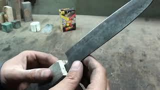 Поварской нож своими руками или как сделать нож который почти не тупится.