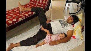 Daddies and Babies Funny Moments -  Cute Baby  Copies Daddy Compilation
