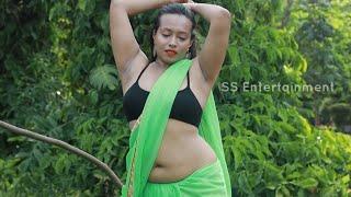 Desi Sareelover Lady Showing Her Dark Sweaty Armpits  TezzabTV