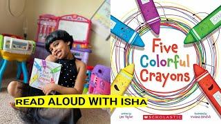 English story reading  Read Aloud with Isha  Five Colorful Crayons  Lee Taylor  Sumi Kids TV