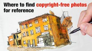 Where to find copyright free photos for sketching