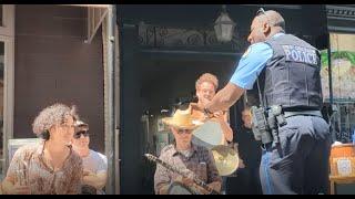 Tuba Skinny confronted by N.O. Police Crazy Chords