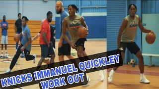 New York Knicks Immanuel Quickley Work Out in Training Camp  Knicks Practice Update