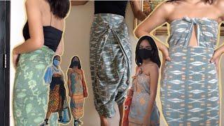 VIRAL Tik Tok tutorial kain ala remaja gaul Indonesian streetwear