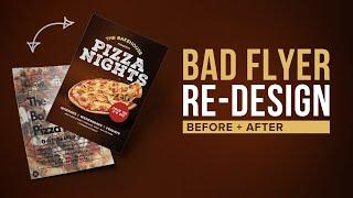 Bad Flyer Re-Design  I  Graphic Design Tutorial