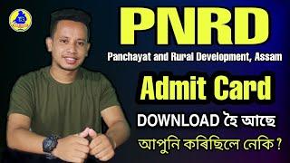 PNRD Assam Admit Card 2022- 92 Block Level Vacancy