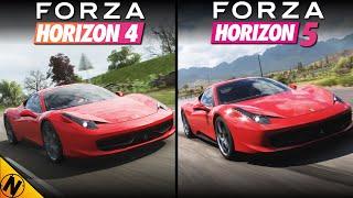 Forza Horizon 5 vs Forza Horizon 4  Direct Comparison