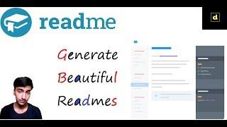 Generate Beautiful Readmes - DEV TIPS