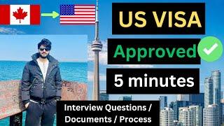 US B1B2 TOURIST VISA INTERVIEW QUESTIONS & WHOLE PROCESS 2024  GOT VISA IN 5 MINUTES 