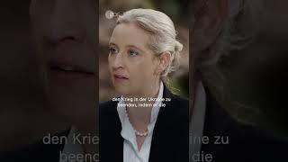 Weidel im ZDF-Sommerinterview Drücke Trump die Daumen  #Shorts #Nachrichten