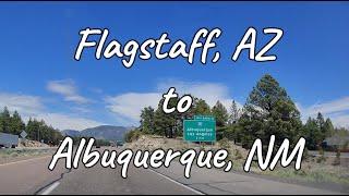 Dashcam Flagstaff Arizona to Albuquerque New Mexico. No Audio Interstate 40