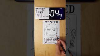 How to draw Zoro in 40 seconds  one piece