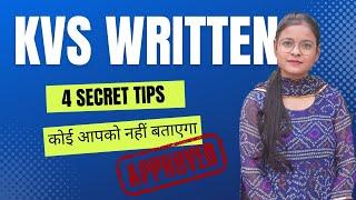 KVS PRT Written Exam 20 Days Strategy  These 4 steps will clear your written Exam  Must Watch 