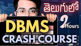 DBMS Crash Course in Telugu  Database Management Systems  Vamsi Bhavani