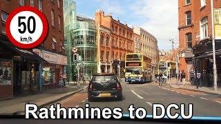 Dash Cam Ireland - Rathmines Road to DCU in Glasnevin Dublin