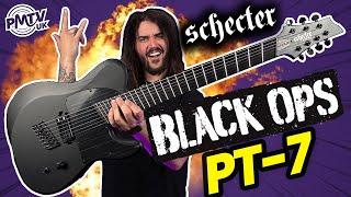 The 7-String Multi-Scale Black Ops Schecter PT-7 Is A BEAST Of A Guitar