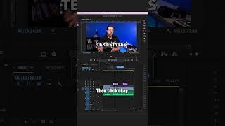 How To Create Graphic Styles In Premiere Pro