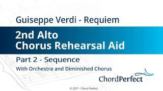Verdis Requiem Part 2 - Sequence - 2nd Alto Chorus Rehearsal Aid