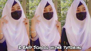 2 easy School hijab tutorial  Abida Sultana