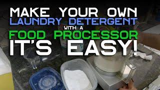 DIY Make your own laundry detergent with a food processor. Its fast easy and works