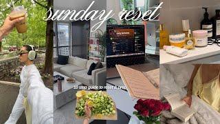 SUNDAY RESET ROUTINE  deep clean weekly prep self-care relaxation & hobbies